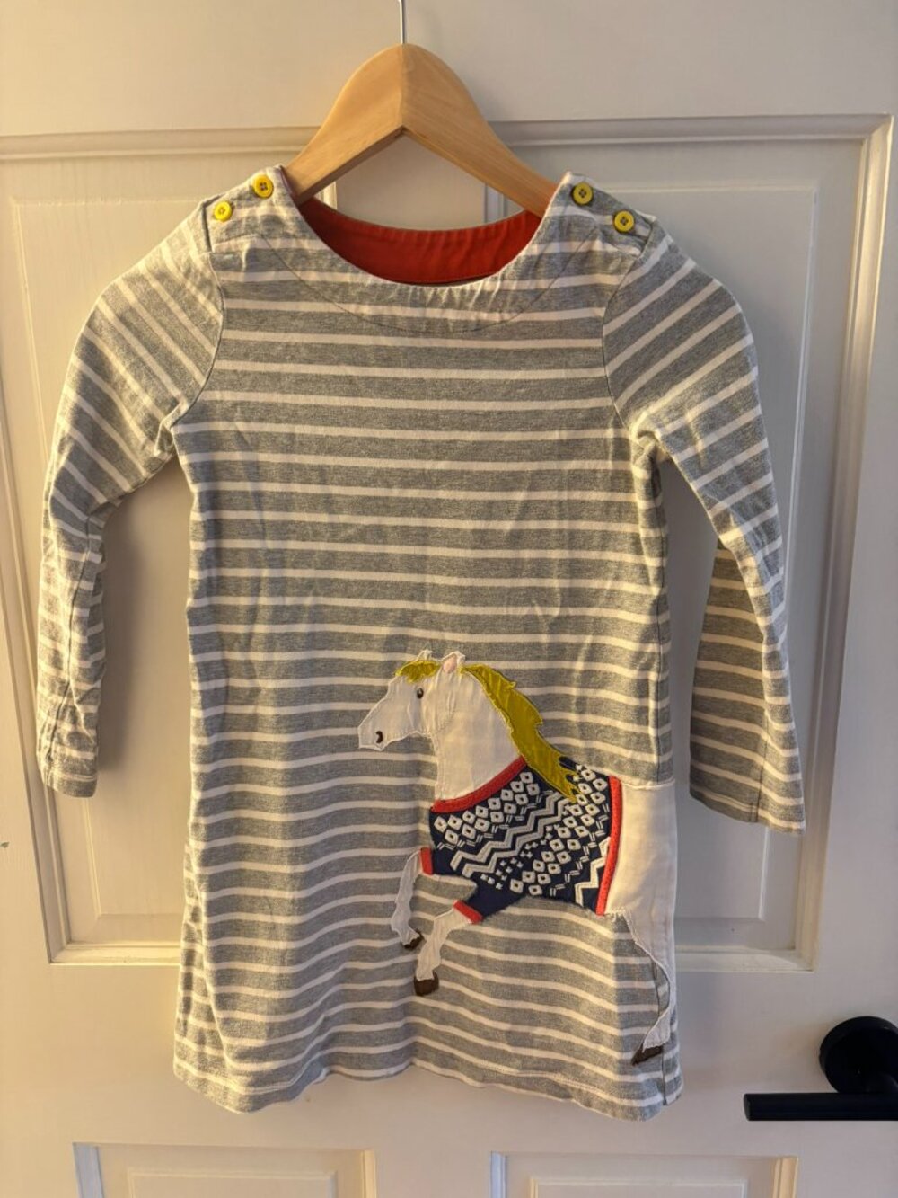 Mini Boden Horse Applique Dress size 7-8